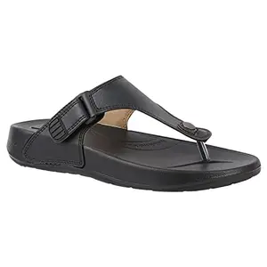 URJO GLF 21 Men's Slippers/FlipFlops Lightweight Super Flexible Arch Support Durable Anti Skid & Stylish Dailywear Slippers/FlipFlops for Men M-GLF-21-BLK_10