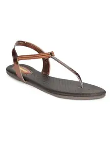 Bata Women's RIVA Sandals (5614015_BROWN_8 UK)