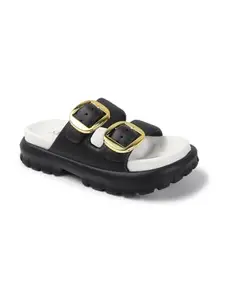 Carlton London Women Fashion Sandal,Black,UK-3