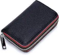 LUKSOFT 3 Fancy Man cardholder/wallate Imported 9 Slot Vertical Leather Credit/Debit Zipper Card Holder/Wallet Zipper Coin Purse for Men & Women.