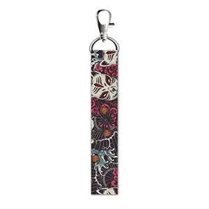 ISEE 360® Tripy Art Lanyard Bag Tag with Swivel Lobster for Gift Luggage Bags Backpack Laptop Bags Students Employees L X H 5 X 0.8 INCH