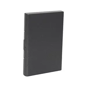 Stealodeal Stainless Steel Black Matte Scratch Resistant Credit/Debit RFID 6 Card Holder