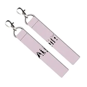 ISEE 360® 2 PCs K Pop Team Lanyard Tag with Swivel Lobster for Gift Luggage Bags Backpack School Laptop Bags L X H 5 X 0.8 INCH