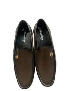 Chopra Shoes Men's Synthetic Leather TPR Slip On Derby Formal Office Shoes (Numeric_7) Brown