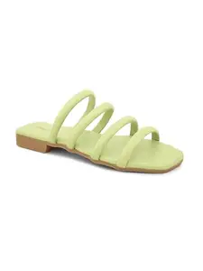 Longwalk Women Casual Flat Sandals Green-W-2403
