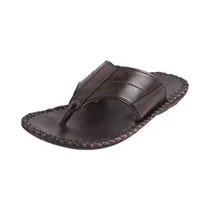 Metro Mens Leather Brown Slippers (Size (9 UK (43 EU))