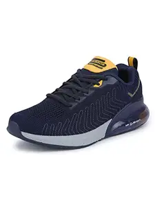 ABROS Men's Innovation ASSG1152 Sports Shoes -Navy/Mustard- 7UK