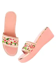 TRYME Fashionable Stylish Ethnic Sandal Wedges Sandal Heel Sandal For Women And Girls