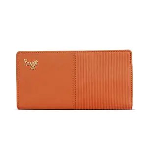 Baggit Women Tan Wallet Large Size | Ladies Stylish Purse Bag | Credit Card Money Holder