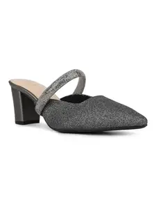 Inc.5 Womens Pewter Party Wear Solid Pointed Heels