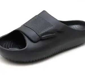 GIBBON'S Men's Flip Flops & Slide Sandals | Adjustable Strap, Lightweight and Anti-Slip Sole | Bathroom, Beach, Home & Daily Slippers for Men