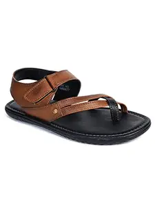 AJANTA Mens Dark Tan Sandal GB0677