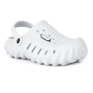 HEATUP Mens Lightweight Waterproof Stylish Comfortable Anti-Skid Clogs/Sandals with Back Strap (Lite Grey, UK Footwear Size System, Adult, Men, Numeric, Wide, 8)