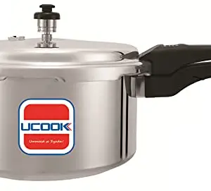 UCOOK Pentola DLX Aluminium Outer Lid Pressure Cooker, 3 Litre, Silver price in India.