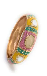 SBS Non Precious Stone and Multicolor Bracelets (one size2.6 fits to all) for Women and Girls (Pink)