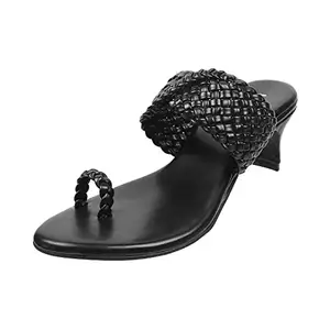 Metro Womens Synthetic Black Slip Ons (Size (4 UK (37 EU))