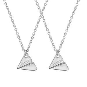 FORUBUS 2Pcs ONE DIRECTION Harry Style Paper Airplane Necklace, Treat People with Kindness Rose Enamel Brooch Fans Gift Memorial Jewelry, Zinc, metal,