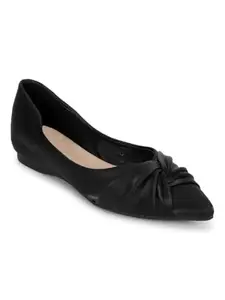 TRUFFLE COLLECTION Women's RS3647 Black PU Ballerina - UK 3