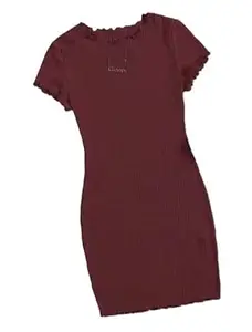 Elegant Fitted Piko Bodycon GLD_Dress for Women