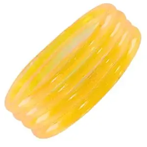 STYOLLO Viral Plain Transparent Glass Kada Set For Women & Girls | Kanch Kada For Girls | Daily Ethnic Traditional Jewelry | Glossy Classic Fashion Kangan For Wedding, Festive & Parties - Set Of 4