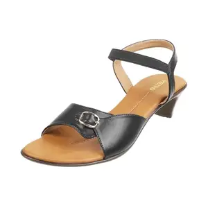 Metro Women Black Synthetic Sandals - EU/41 UK/8-33-156