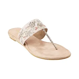 Metro Womens Synthetic Rose Gold Slippers (Size (3 UK (36 EU))