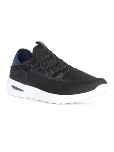 Power 9396 Prime Walk 100 LACE Oxford Sport Black Slip on Running Shoes for Mens & Boys |Ideal for Office Meeting| Trip| Picnic| Gym| Training| Flexible Out Sole with Light Weight Size- 10