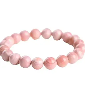 PANWAR CREATIONS: Pink Opal Natural Bracelet Pure Certified 8mm Unisex Bracelets Super AAA Quality for Healing Meditation Success and Abundance
