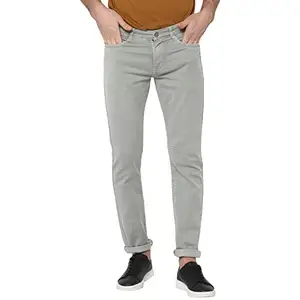 Urbano Fashion Men's Pista Green Slim Fit Washed Jeans Stretchable (avrfdjean-pistagrn-38)