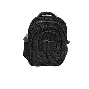 XCIENT SAGAR BAGS Canvas Backpack Travel Daypack Drawstring Flip Bag Retro Laptop Bag for Men Women (grey)