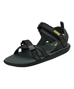 Puma Men's Pebble MU IDP Sandal, Green, UK 6