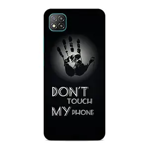 Screaming Ranngers Don’t Touch My Phone/Quotes Hard Matte Finish Back Cover for Poco C3