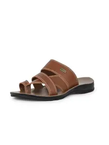 Bata Men's Slip-on Sandal - TAN (7 UK) (8713214)