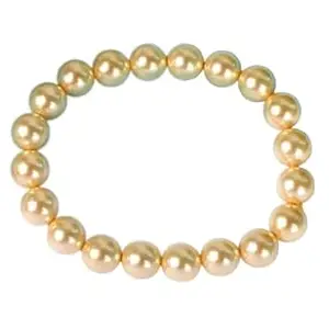 QUEEN-GEMS Real Pearl Bracelet Certified Pearl Bracelet Sacha Moti Ka Bracelet Golden Pearl Bracelet For Wearing Purpose