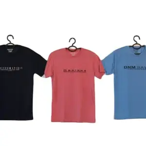 Generic Men's Regular Fit T-Shirt (Pack of 3). Half sleves t Shirt, Comfortable, Summer T- Shirt (42) Multicolour