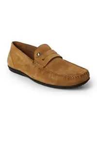 Louis Philippe Mens LPSCSMUFS00320 Tan Casual Slip-on Shoes - 42 EU (LPSCSMUFS00320)