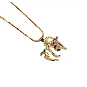 Small Radhe Religious Gold Plated Pendant With Chain Man For Women Gold-plated Crystal Alloy Pendant