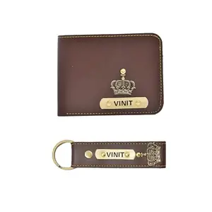 NAVYA ROYAL ART Leather Men's Wallet and Keychain Combo Pack for Gift/Combo Set - Brown 8
