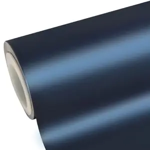 WALLMATE Blue Metallic Wrap Sheet Roll Film Sticker Decal Waterproof Car Styling Wrap Auto Vehicle Accessories (12 x 48inches/Pack 2, Matte Blue Metallic Wrap)