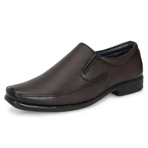 Centrino Formal Shoe for Men | Cushioned Insole | Stylish Slip-ON | Perfect for Boys & Men | Office Wear & Formal Dress 9710-2 Brown