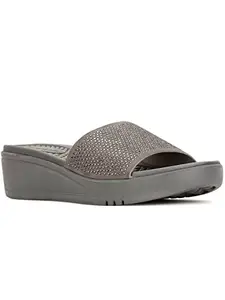 Bata Comfit Bata Womens DORA SLIDE GREY Mule Slipper - 4 UK