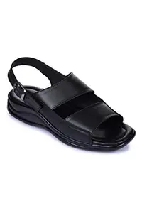 Coolers (from Liberty) 2013-24 Men's Black Leather Sandals and Floaters - 11 UK
