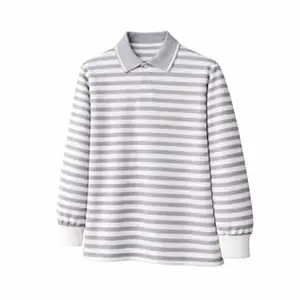Mack Jonney Men’s Premium Black Striped Polo T-Shirt | Long Sleeve Cotton Blend | Casual & Smart Wear-M6752