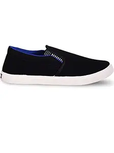 Slip On Closure Casual Shoes for Men (Blue, Numeric_7)