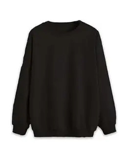 Mack Jonney Solid Round Neck Cotton Fleece Sweatshirt for WOMEN-VMACK639269