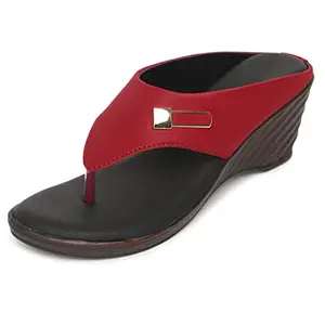 ORTHO JOY Women’s Extra-Soft Fancy Slippers - Maroon