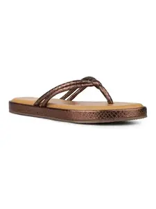 Inc.5 Womens Golden Casual T-Strap Flats