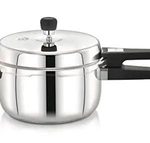 Praylady Stainless Steel Pressure Cooker with Outer Lid Induction Compatible Pressure Cooker, Capacity – 1.5 Litre, Silver. price in India.