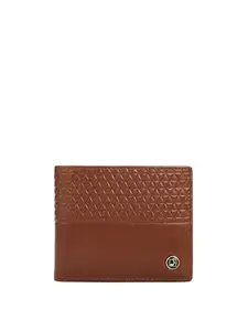 Da Milano Genuine Leather Brown Bifold Men Wallet with Multicard Slot