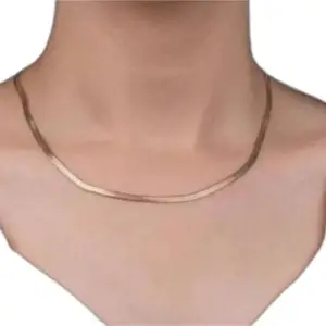 Shimmering Bejeweled Ladies Necklaces | Gold Plated Stainless Steel | No Stone Statement Necklace